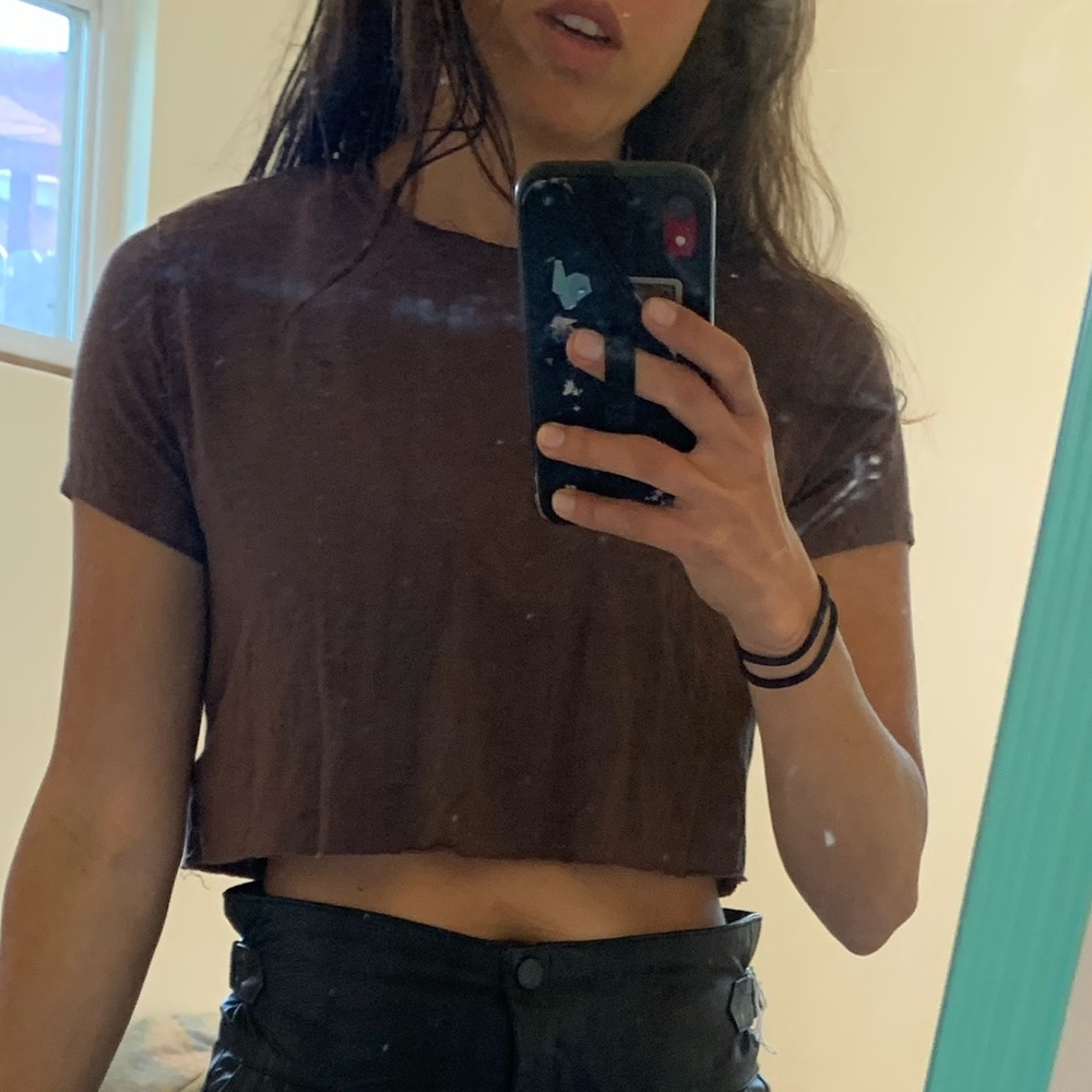 Joah brown crop top